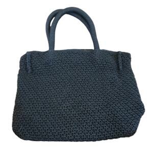 The Sak Black Crochet Tote Large Bag